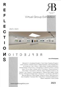 2. REFLECTIONS Exhibition Poster with artists names list 1